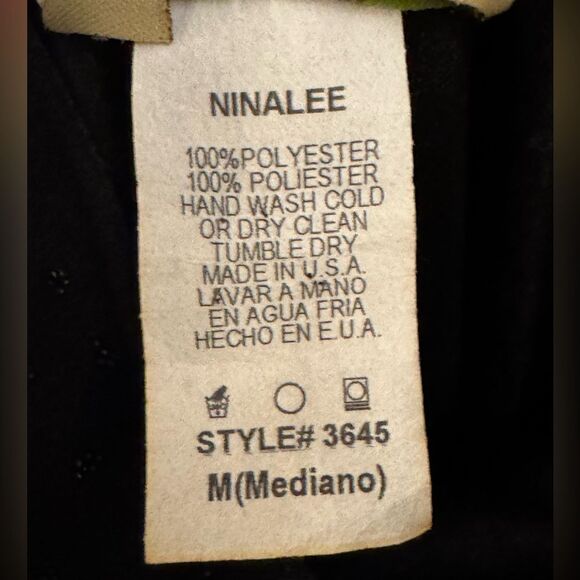 Vintage Y2K Ninalee Sz Small Beaded Flutter Sleeve Whimsigoth Vampire Dress Gown - Picture 14 of 14